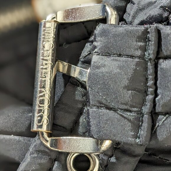 MICHAEL KORS Quilted Jacket Coat Ladies Designer Size M Black - Picture 16 of 16